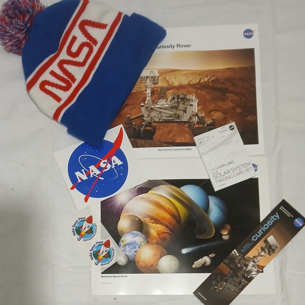 NASA Beanie with Space Posters and Stickers